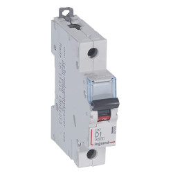 407963 Legrand DX3 - Disjoncteur unipolaire 1A 1P D1 6000A/10kA - Courbe D - 230V - À vis - 1 module