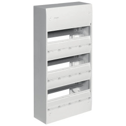 GD313 Hager - Tableau électrique 3 rangées de 13 modules Gamma 13 - Sans porte - Avec bornier de terre