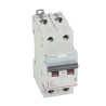 407502 Legrand DX3 - Disjoncteur bipolaire 1A 2P B1 6000A/10kA - Courbe B - 230V - À vis - 2 modules