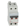 407507 Legrand DX3 - Disjoncteur bipolaire 10A 2P B10 6000A/10kA - Courbe B - 230V - À vis - 2 modules