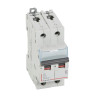 407792 Legrand DX3 - Disjoncteur bipolaire 1A 2P C1 6000A/10kA - 230V - Bornes à vis - 2 modules