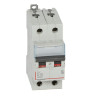 408031 Legrand DX3 - Disjoncteur bipolaire 16A 2P D16 6000A/10kA - Courbe D - 230V - À vis - 2 modules