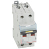 409213 Legrand DX3 - Disjoncteur bipolaire 1A 2P C1 10000A/16kA - 230V - Courbe C - À vis - 2 modules