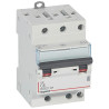 406888 Legrand DX3 - Disjoncteur triphasé 6A 3P C6 - 4,5/6kA - 400V - Courbe C - Vis/vis - 3 modules - Peigne HX3