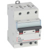 406890 Legrand DX3 - Disjoncteur triphasé 10A 3P C10 - 4,5/6kA - 400V - Courbe C - Vis/vis - 3 modules - Peigne HX3