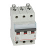 407863 Legrand DX3 - Disjoncteur triphasé 40A 3P C40 6000A/10kA - 400V - Bornes à vis - 3 modules