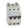407864 Legrand DX3 - Disjoncteur triphasé 50A 3P C50 6000A/10kA - 400V - Bornes à vis - 3 modules
