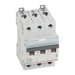 408091 Legrand DX3 - Disjoncteur triphasé 25A 3P D25 6000A/10kA - Courbe D - 400V - À vis - 3 modules