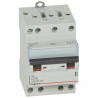 406908 Legrand DX3 - Disjoncteur tétrapolaire 10A 4P C10 - 4,5/6kA - 400V - Courbe C - Vis/vis - 3 modules - Peigne HX3