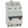 406912 Legrand DX3 - Disjoncteur tétrapolaire 25A 4P C25 - 4,5/6kA - 400V - Courbe C - Vis/vis - 3 modules - Peigne HX3