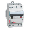 408126 Legrand DX3 - Disjoncteur tétrapolaire 16A 4P D16 - 6/10kA - 400V - Courbe D - Vis/vis - 3 modules - Peigne HX3