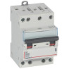 408127 Legrand DX3 - Disjoncteur tétrapolaire 20A 4P D20 - 6/10kA - 400V - Courbe D - Vis/vis - 3 modules - Peigne HX3