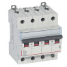 408148 Legrand DX3 - Disjoncteur tétrapolaire 20A 4P D20 6000A/10kA - Courbe D - 400V - À vis - 4 modules