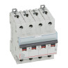 408149 Legrand DX3 - Disjoncteur tétrapolaire 25A 4P D25 6000A/10kA - Courbe D - 400V - À vis - 4 modules