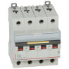 409356 Legrand DX3 - Disjoncteur tétrapolaire 20A 4P C20 10000A/16kA - 400V - Courbe C - À vis - 4 modules
