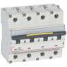 409540 Legrand DX3 - Disjoncteur tétrapolaire 80A 4P D80 10000A/16kA - 400V - Courbe D - À vis - 6 modules