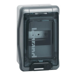 601994 Legrand Coffret Plexo 4 modules étanche IP65 - Porte vitrée - Sans embouts à perforation - Sans bornier de terre