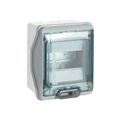 601996 Coffret étanche Legrand 6 modules - Plexo3 - étanchéité IP65 - Pré-découpe pour presse étoupe - Sans bornier de terre