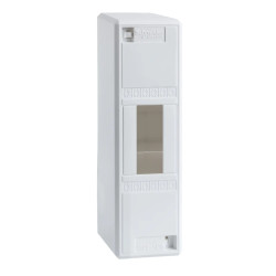13392 Schneider - Mini tableau électrique 2 modules - Mini opale - Sans porte - Largeur 44mm - sans bornier