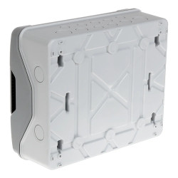 601932 Coffret étanche 2 modules Legrand Plexo 3 - étanche IP65 - Embouts à perforation - Porte vitrée - Sans bornier de terre