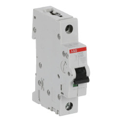 S201 C63 - Disjoncteur unipolaire ABB 63A - 1P - Courbe C - 6/10kA - Bornes à vis - 2CDS251001R0634 - 352144