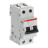 S202 D10 - Disjoncteur bipolaire ABB 10A - 2P - Courbe D - 6/10kA - Bornes à vis - 2CDS252001R0101 - 352261