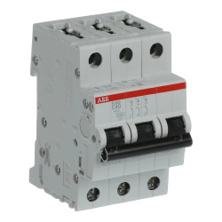 S203 C40 - Disjoncteur triphasé ABB 40A - 3P - Courbe C - 6/10kA - Bornes à vis - 2CDS253001R0404 - 352342