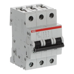 S203 D1 - Disjoncteur triphasé ABB 1A - 3P - Courbe D - 6/10kA - Bornes à vis - 2CDS253001R0011 - 352352