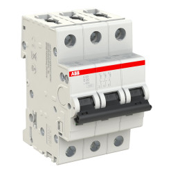 S203 D20 - Disjoncteur triphasé ABB 20A - 3P - Courbe D - 6/10kA - Bornes à vis - 2CDS253001R0201 - 352364
