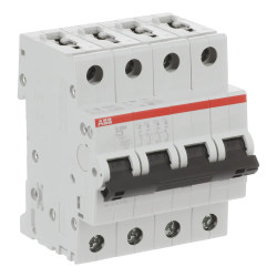 S204 C3 - Disjoncteur tétrapolaire ABB 3A - 4P - Courbe C - 6/10kA - Bornes à vis - 2CDS254001R0034 - 352431