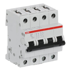 S204 D2 - Disjoncteur tétrapolaire ABB 2A - 4P - Courbe D - 6/10kA - Bornes à vis - 2CDS254001R0021 - 352454