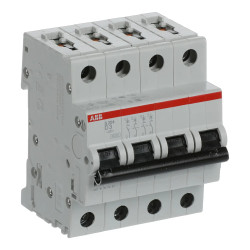 S204 D3 - Disjoncteur tétrapolaire ABB 3A - 4P - Courbe D - 6/10kA - Bornes à vis - 2CDS254001R0031 - 352456