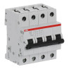 S204 D10 - Disjoncteur tétrapolaire ABB 10A - 4P - Courbe D - 6/10kA - Bornes à vis - 2CDS254001R0101 - 352461