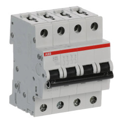 S204 D40 - Disjoncteur tétrapolaire ABB 40A - 4P - Courbe D - 6/10kA - Bornes à vis - 2CDS254001R0401 - 352467