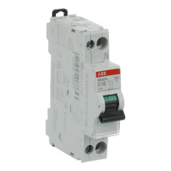 SN201-L C16 - Disjoncteur phase neutre ABB 16A - 1P+N - Courbe C - 4,5/6kA - Bornes à vis - 2CSS245101R0164
