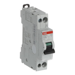 SN201-L C25 - Disjoncteur phase neutre ABB 25A - 1P+N - Courbe C - 4,5/6kA - Bornes à vis - 2CSS245101R0254