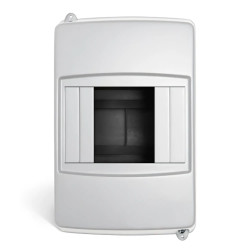 Mini coffret électrique saillie 4 modules plombable -Sans porte - Largeur 72,5mm