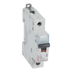 407428 Legrand DX3 - Disjoncteur unipolaire 4A 1P B4 6000A/10kA - Courbe B - 230V - À vis - 1 module
