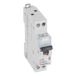 407735 Legrand DX3 - Disjoncteur unipolaire + neutre 2A - 6/10kA - Courbe C - Vis/vis - 1 module - 230V