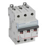 407854 Legrand DX3 - Disjoncteur triphasé 4A 3P C4 6000A/10kA - 400V - Bornes à vis - 3 modules