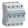NDN400 - Disjoncteur Hager tétrapolaire 0,5A - 4P - 10/15kA - courbe D - Bornes à vis alignées - 4 modules