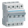 NDN420 - Disjoncteur Hager tétrapolaire 20A - 4P - 10/15kA - courbe D - Bornes à vis alignées - 4 modules