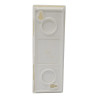 001302 Legrand - Mini tableau électrique 2 modules Legrand Lexic - Sans porte - Largeur 50mm