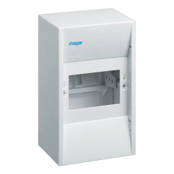 GD104N Hager - Mini tableau électrique 4 modules - Mini Gamma - Sans porte - Largeur 110mm