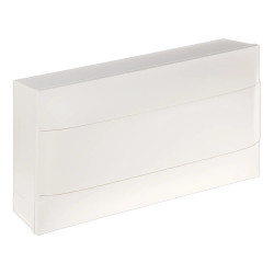 137206 Coffret électrique 18 modules 1 rangée Legrand Practibox S - Avec porte blanche - Avec bornier de terre