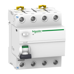 A9R35463 - Interrupteur différentiel Schneider tétrapolaire 4P 63A 300mA Sélectif - Type Asi haute immunité - Acti9 iID