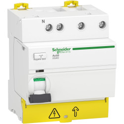 A9R67740 - Interrupteur différentiel Schneider triphasé + neutre 3P+N 40A 30mA Type AC - Alimenté par le bas - Acti9 iIG40