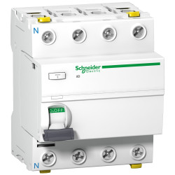 A9Z21440 - Interrupteur différentiel Schneider tétrapolaire 4P 40A 30mA Type A - Auxiliarisable - Acti9 iID