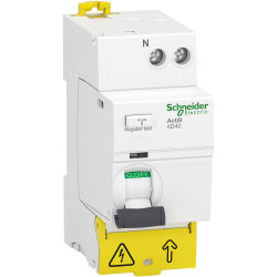 A9R83625 - Interrupteur différentiel Schneider phase neutre 1P+N 25A 30mA Type Asi - Alimenté par le bas - Acti9 iID40