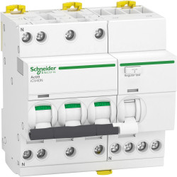 A9DF3740 - Disjoncteur différentiel Schneider triphasé + neutre 3P+N 40A 30mA Type Asi haute immunité - 6kA - 5M - Acti9 iCV40